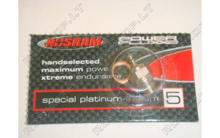 Nosram R5 Pluxx2 Platinum-Iridium žvakė vidaus degimo varikliams (med Cold)