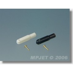 MP-JET plastikinis traukės antgalis (juodas) M2, 10vnt.