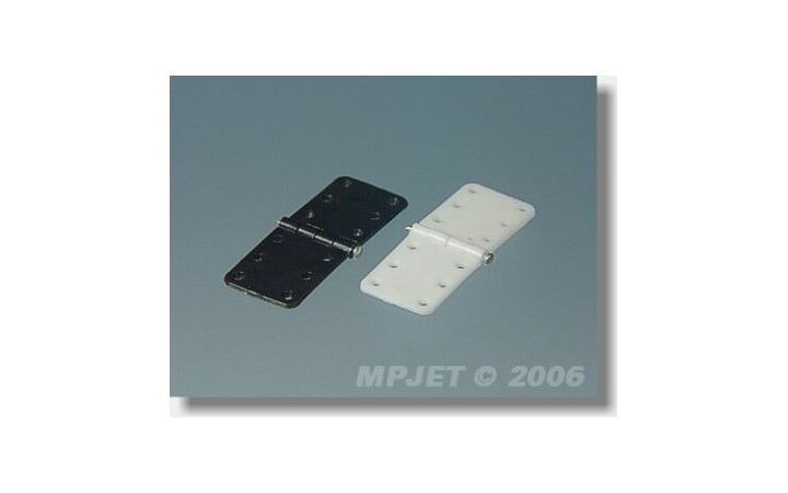 MP-JET plastikinis lankstas 11x28mm su metaline ašimi, 10vnt.