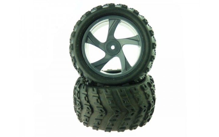 Tire and Rim for Monster Truck 2P