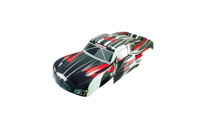 Car body short course truck 1:5 black-red