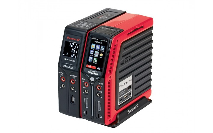 POLARON PRO Combo charger, red
