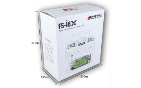 Flysky FS-i6X 2.4G 10CH AFHDS siųstuvas + FS-iA6B imtuvas