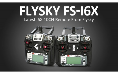 Flysky FS-i6X 2.4G 10CH AFHDS siųstuvas + FS-iA6B imtuvas