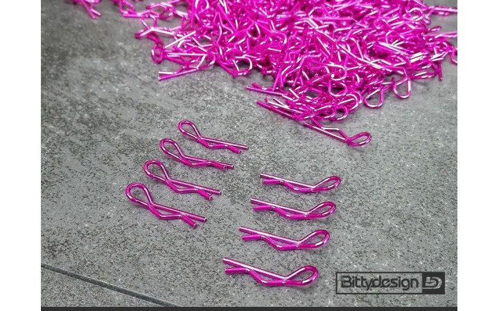 Clips Kit for 1/10 Off/On-road bodies - Pink