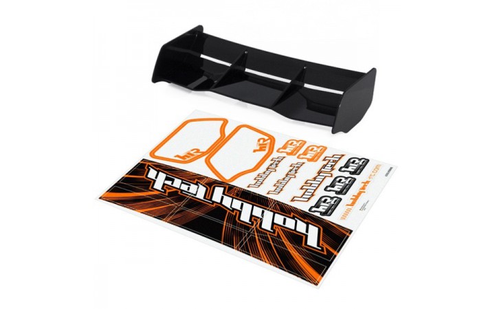 New high down force 1/8 Off Road wing BLACK + stickers