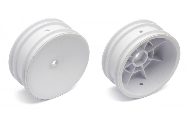 2WD Front Wheels, 2.2 in, 12 mm Hex, white