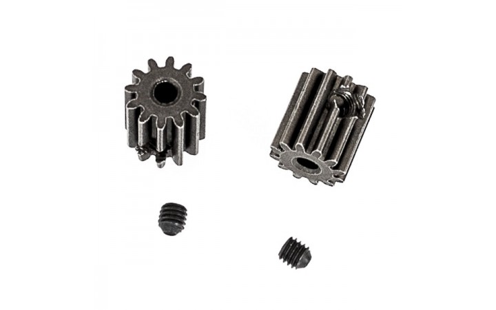 Motor pinion gears 12T + set screws 3x3mm (2P)