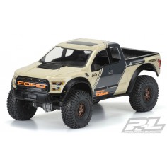 2017 Ford F-150 Raptor Clear Body for 12.3" (313mm) Wheelbase Scale Crawlers