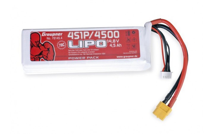Power Pack LiPo 4/4500 14,8 V 70C XT60