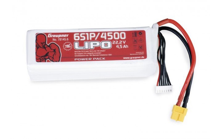 Power Pack LiPo 6/4500 22,2 V 70C XT60
