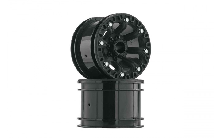 2.2" 8-Spoke Wheel Black Chr