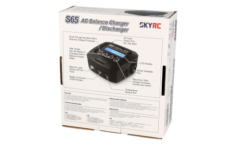 SkyRC  6A 65W 220V universalus kompiuterizuotas pakrovėjas