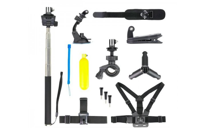 Accessory kit for action cameras