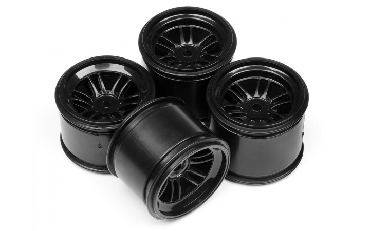 FT01 wheel set (black/front 2pcs/ rear 2pcs)