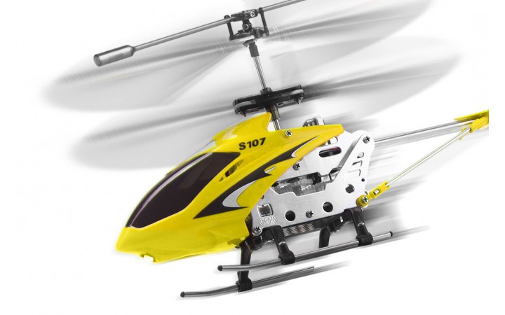 S107G 3CH microhelicopter yellow