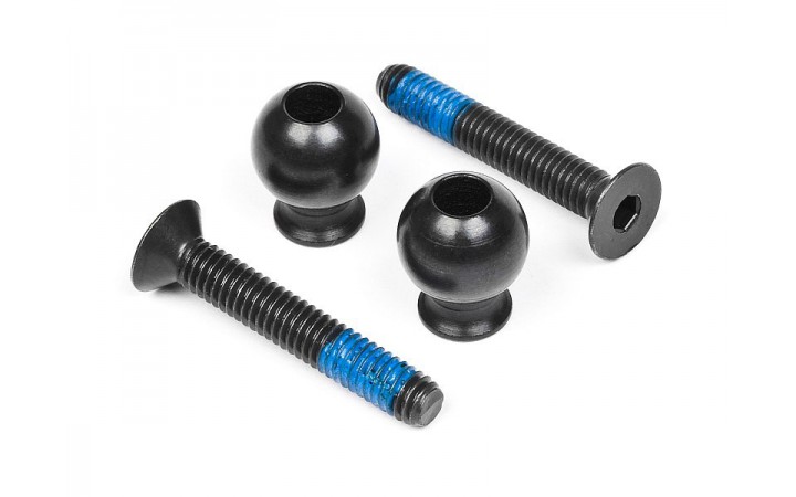 Screw & ball front upper arms