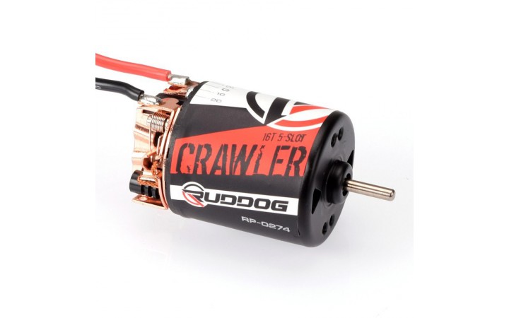 RUDDOG Crawler 16T 5-Slot Brushed Motor