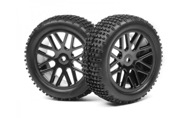 Complete wheel, 1:10 Buggy Front (2pcs)
