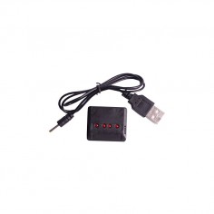 Syma 4in1 3.7V 1 celės USB Li-Po įkroviklis (balta jungtis)