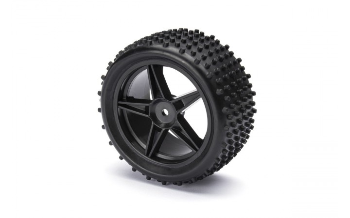 Rear Wheel Complete- Buggy 1:10, 2pcs (Black)