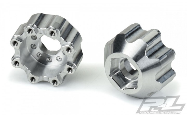 8x32 to 17mm 1/2" Offset Aluminum Hex Adapters for Pro-Line 8x32 3.8" Wheels