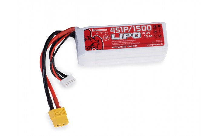 Power Pack LiPo 4/1500 14,8 V 70C XT60