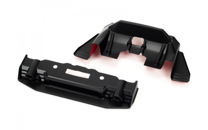 Arrma Painted Splitter And Diffuser Black/Red: Felony 6S BLX