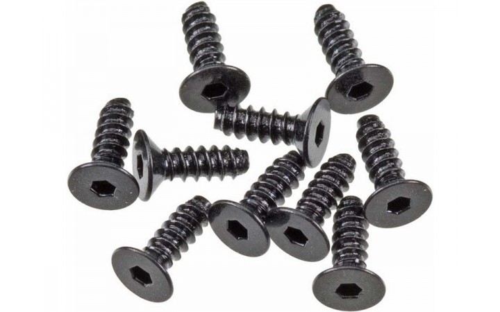Axial Screw Self Tapping Hex Socket 2.6x8mm FH (10)