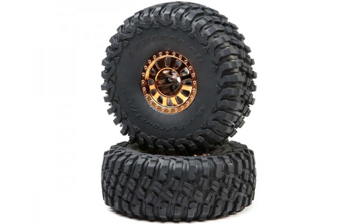 Losi Wheel w/BFG Tire, Copper: Lasernut U4