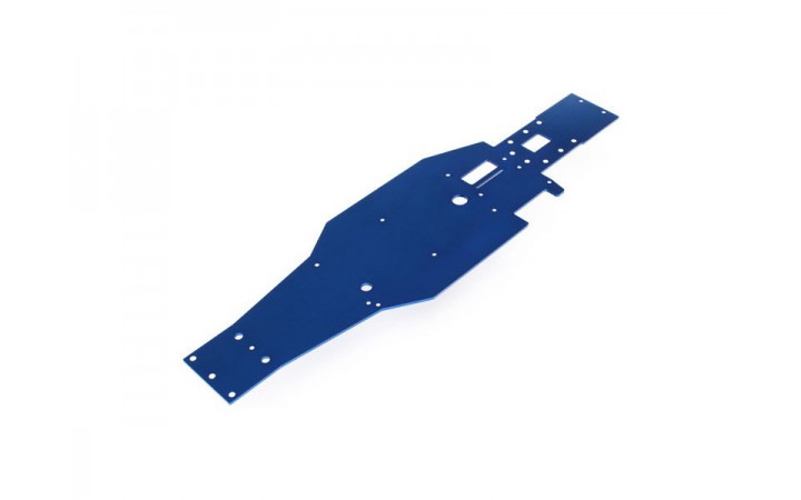 Traxxas Chassis, lower (blue-anodized, T6 aluminum)