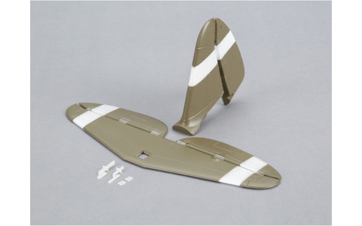 E-flite Tail Set with Accessories: UMX P-47 BL