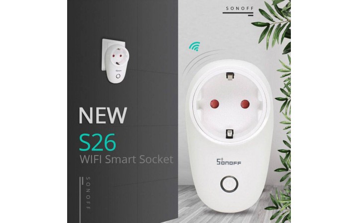Smart socket WiFi Sonoff S26 DE typ E