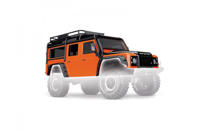 Traxxas Body, Land Rover Defender, adventure orange