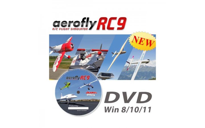 Aerofly RC9 on DVD for Win8/10/11
