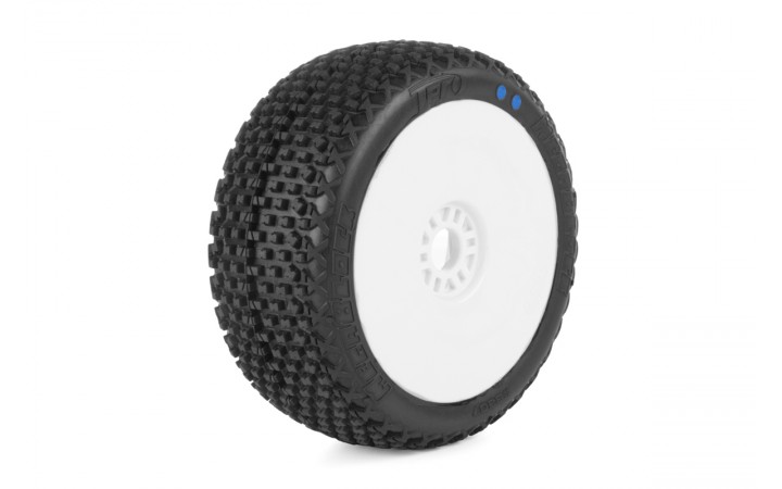 TPRO 1/8 OffRoad MEGABLOCK Sport Tire Pre-Glued (SP-R3-Soft)(WH)(4)
