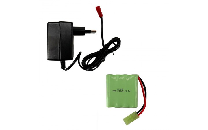 Battery & Charger for Torro T34, Tiger 1 and M-ATV
