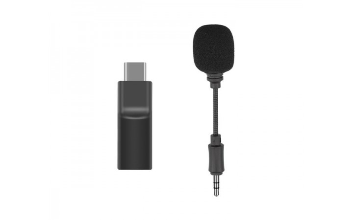 Mini Microphone & Audio Adapter (3.5mm to USB-C)