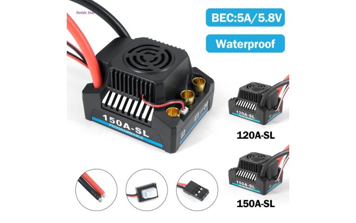 150A-SL Waterproof Programmable ESC,...