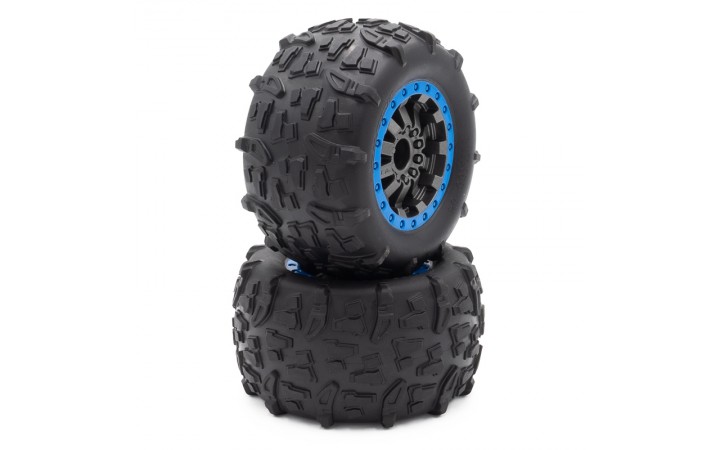 Funtek MTX complety tyres, Blue, 2 pcs.