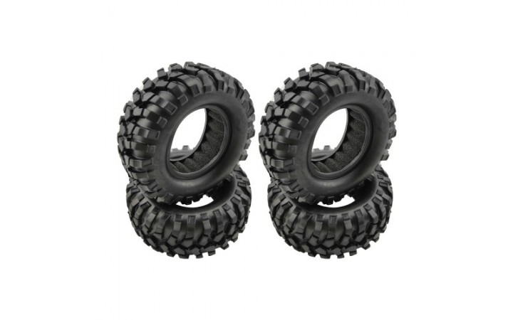 Plunk 1.9" Crawler Tires W/Foam 95mm, 4 pcs.