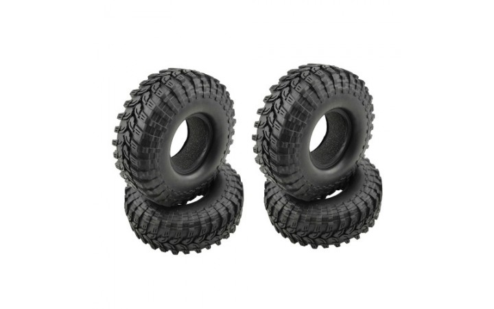 Borderline 1,9" Crawler Tires W/Foam 113mm, 4 Pcs.