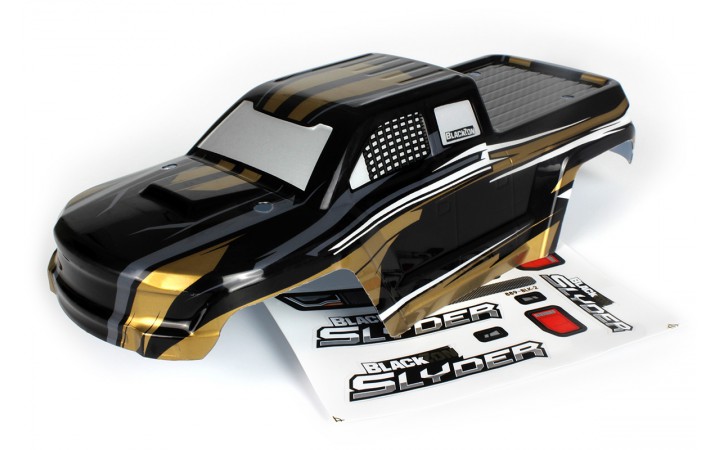 Painted Truck Body MT (Black/Gold) 1/16