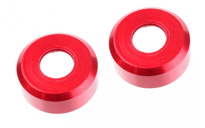 HDA Suspension Arm Insert - Outer - Spacer 1.5mm - Aluminum - Red - 2 pcs