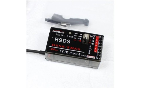RadioLink AT9S 10CH 2.4GHz (Mode 2) su R9DS DSSS&FHSS imtuvu