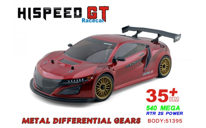 HSP GT 1/10 RTR On-road, Red