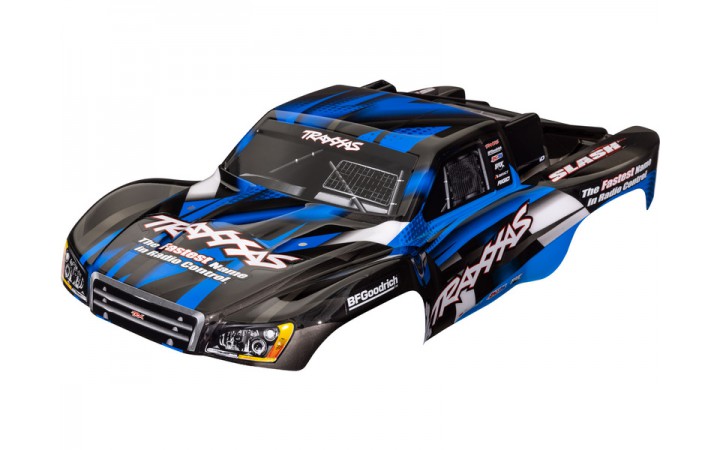 Traxxas Body, Slash 2WD, blue (painted, decals applied)