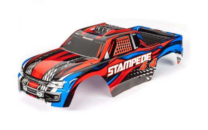 Traxxas Body, Stampede 4X4, red (painted, decals applied)